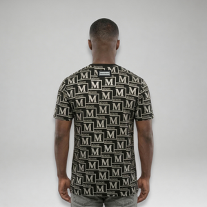 MDB Couture Men's Metallic Monogram T-Shirt