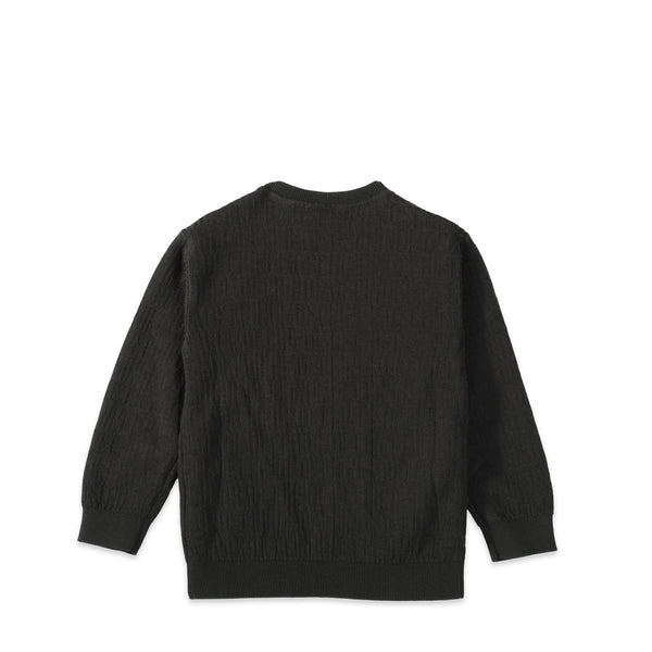 Moschino Kids Jacquard Monogram Crewneck Sweatshirt