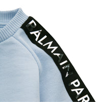 Balmain Kids Toddler's Tape Logo Sweatshirt