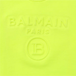Balmain Kids Toddler's Embossed Logo Sweatshirt