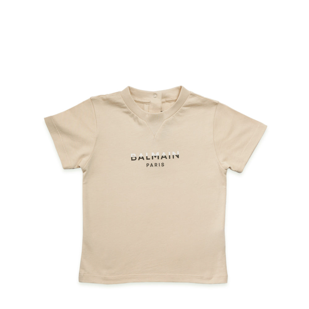 Balmain Kids Toddler's Dual-Color Logo Print T-Shirt