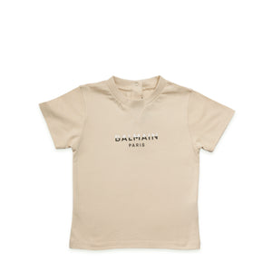 Balmain Kids Toddler's Dual-Color Logo Print T-Shirt
