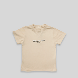 Balmain Kids Toddler's Dual-Color Logo Print T-Shirt