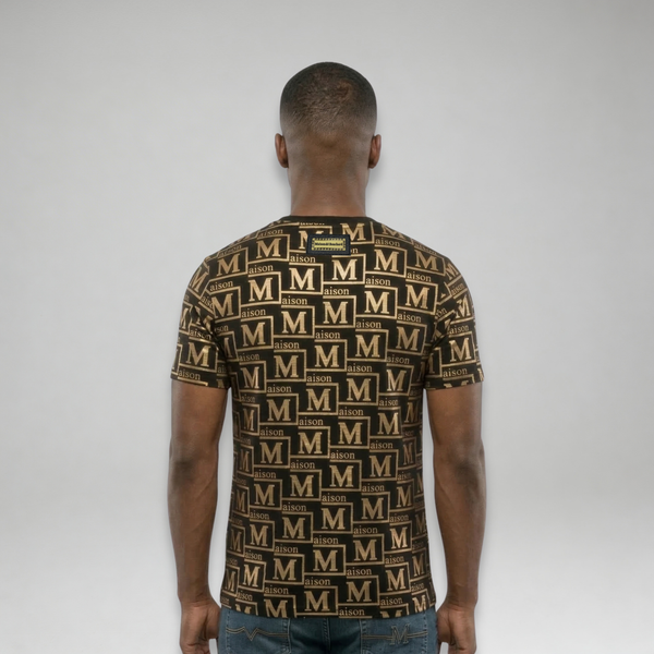 MDB Couture Men's Metallic Monogram T-Shirt