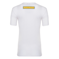 MDB Brand Women's Classic M Embroidered Logo Tee - White w/ Bright Logo