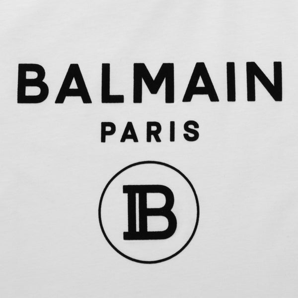 Balmain Kids Flocked Logo T-Shirt