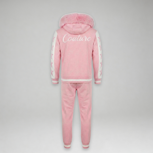 MDB Couture Men's M-Star Fur Hooded Sweatsuit