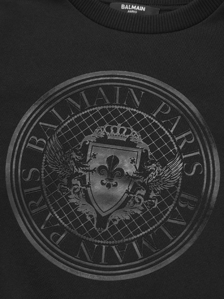 Balmain Kids Circle Crest Logo Sweatshirt