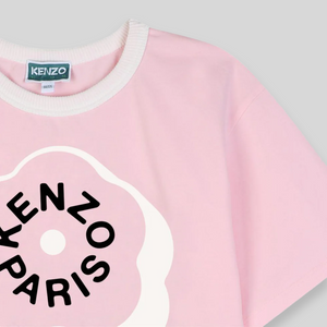 Kenzo Kids Flower Logo Cropped T-Shirt
