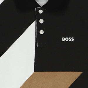 Hugo Boss Kids Color-Block Panel Polo Shirt