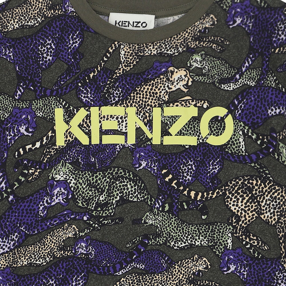 Kenzo Kids Multi Cheetah T-Shirt