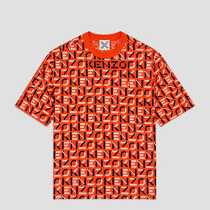 Kenzo Men's Monogram Oversized Short Sleeve Knit Sweater