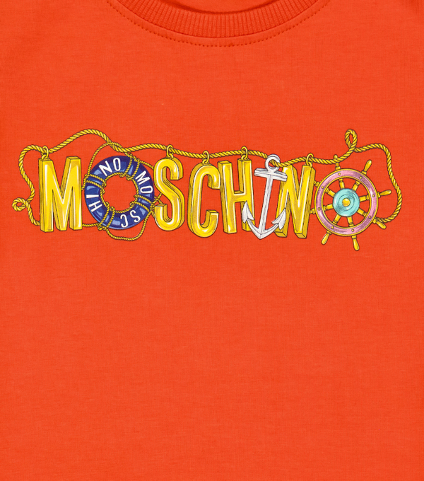 Moschino Kids Sailor Text T-Shirt