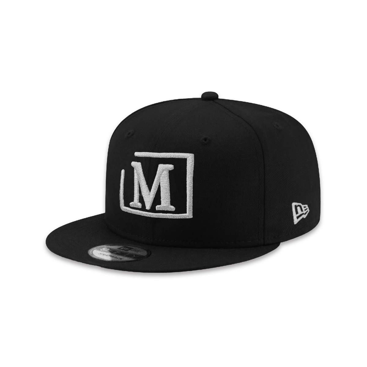 MDB Brand x New Era 9Fifty Snapback Embroidered Baseball Cap - Black w/ Metallic Color