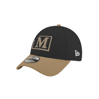 MDB Brand x New Era 9Forty Stretch Snap Embroidered Cap - Black w/ Neutral Color