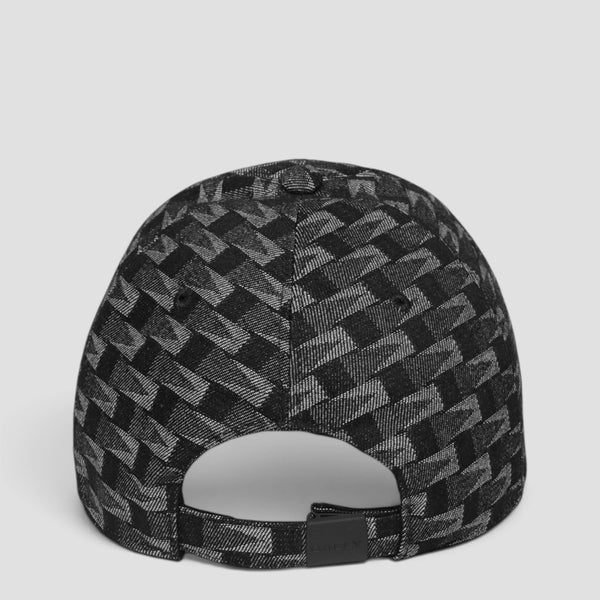 Bally Men's Printed Denim Baseball Cap