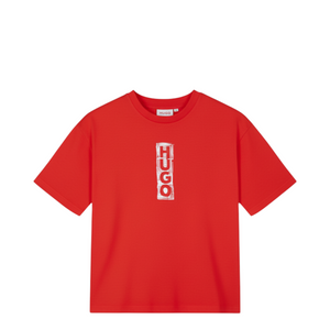 HUGO by Hugo Boss Kids Distressed Logo Oversize T-Shirt