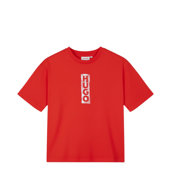 HUGO by Hugo Boss Kids Distressed Logo Oversize T-Shirt