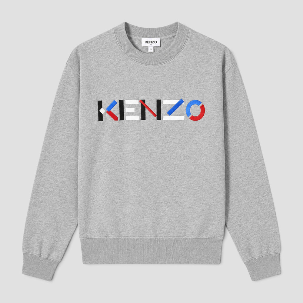 Kenzo Men's Oversized Multicolored Logo Sweatshirt
