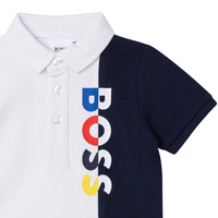 Hugo Boss Kid's Color-block Multi Logo Polo