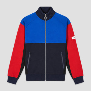 Kenzo Men's Color Block Wool Full-Zip Cardigan Sweater