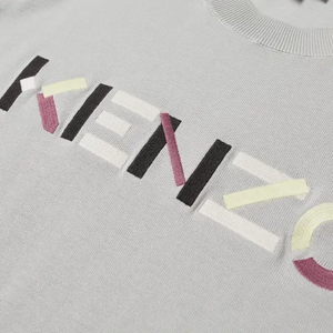 Kenzo Men's Multicolored Embroidered Logo Jumper Sweater