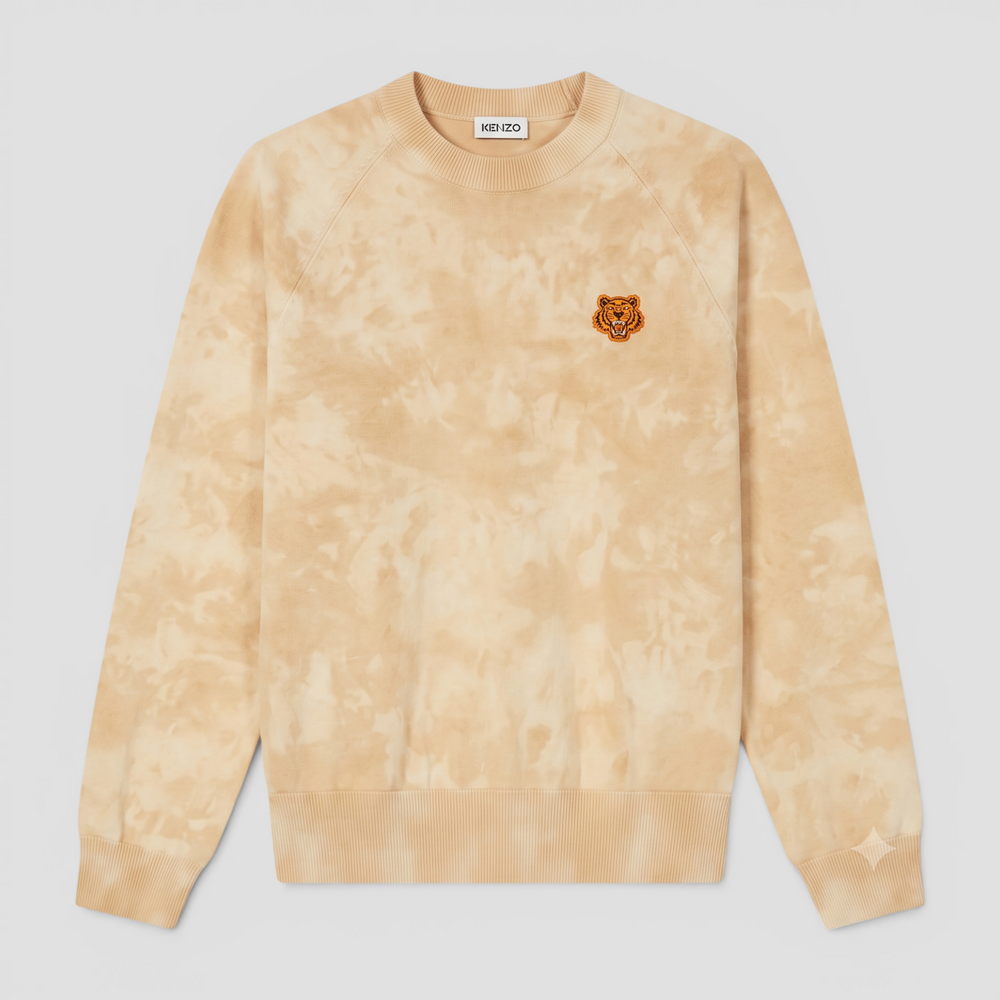 Kenzo Men's Crest Tie-Dyed Jumper Sweater