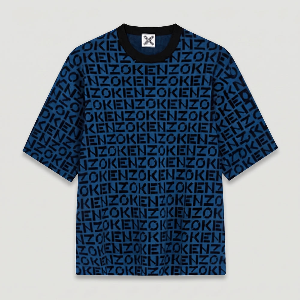 Kenzo Men's Sport Oversize Monogram Short Sleeve Jumper Sweater