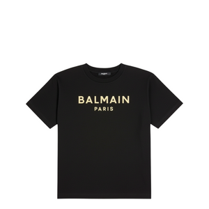Balmain Kids Raised Neon Logo T-Shirt