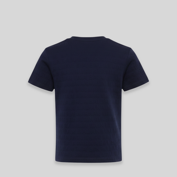 Balmain Kids Text Logo Textured T-shirt
