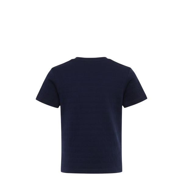 Balmain Kids Text Logo Textured T-shirt