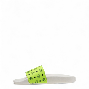 MCM Women's Slides in Neon Visetos