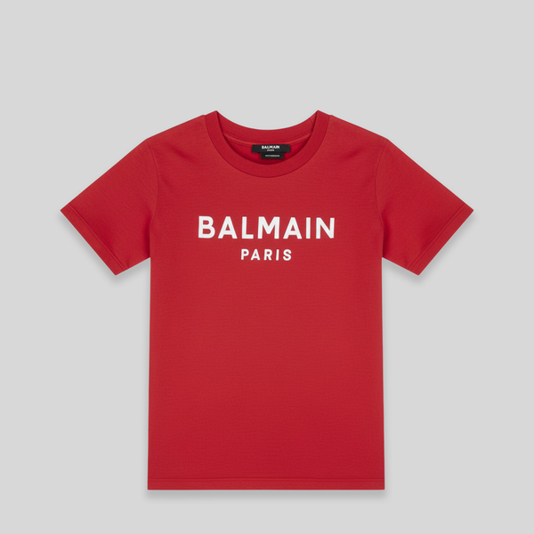 Balmain Kids Classic Logo Short Sleeve T-shirt