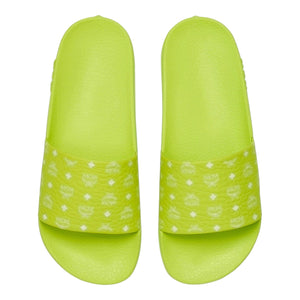 MCM Women's Monogram Print Rubber Slides