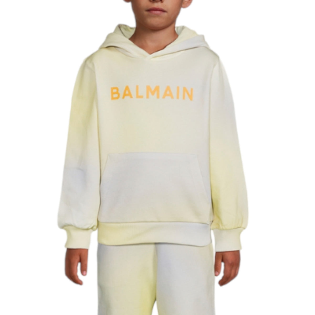 Balmain Kid's Ombre Logo Hoodie