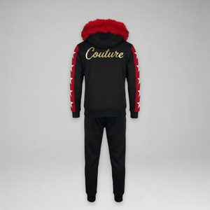 MDB Couture Men's M-Star Fur Hooded Sweatsuit