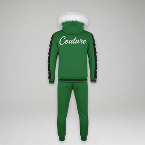 MDB Couture Men's M-Star Fur Hooded Sweatsuit