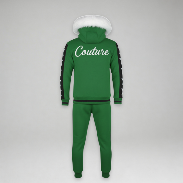 MDB Couture Men's M-Star Fur Hooded Sweatsuit