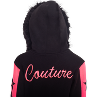 MDB Couture Kid's M-Star Fur Hooded Fleece Sweatsuit - Neon