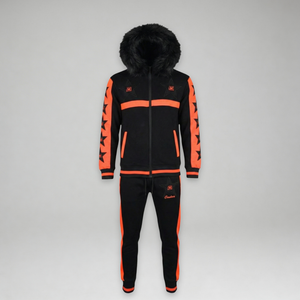MDB Couture Men's M-Star Fur Hooded Sweatsuit