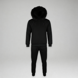 MDB Couture Men's M-Star Fur Hooded Sweatsuit