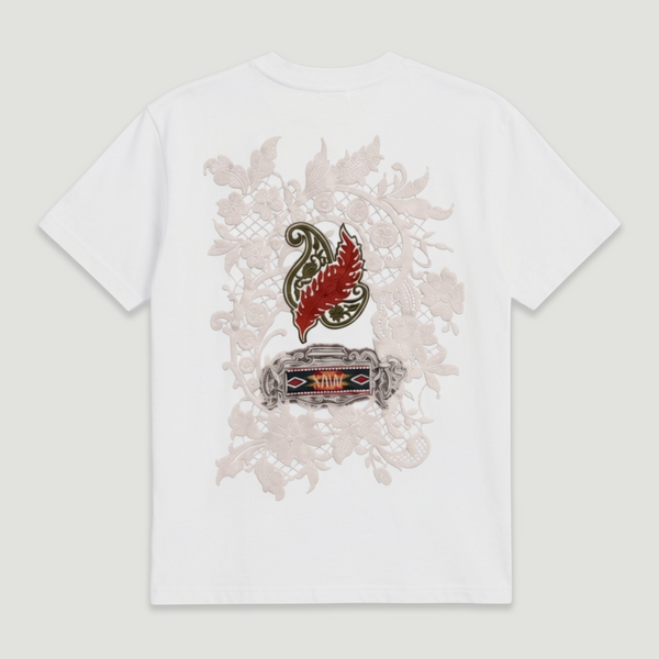 Blanc Kanvas 'Jacobean Paisley' Oversized T-Shirt