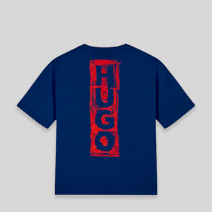 HUGO by Hugo Boss Kids Distressed Logo Oversize T-Shirt