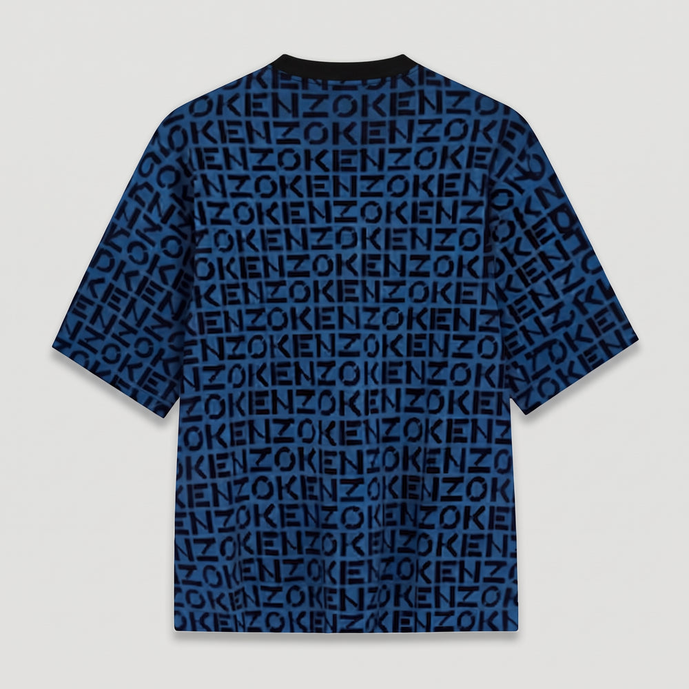 Kenzo Men's Sport Oversize Monogram Short Sleeve Jumper Sweater