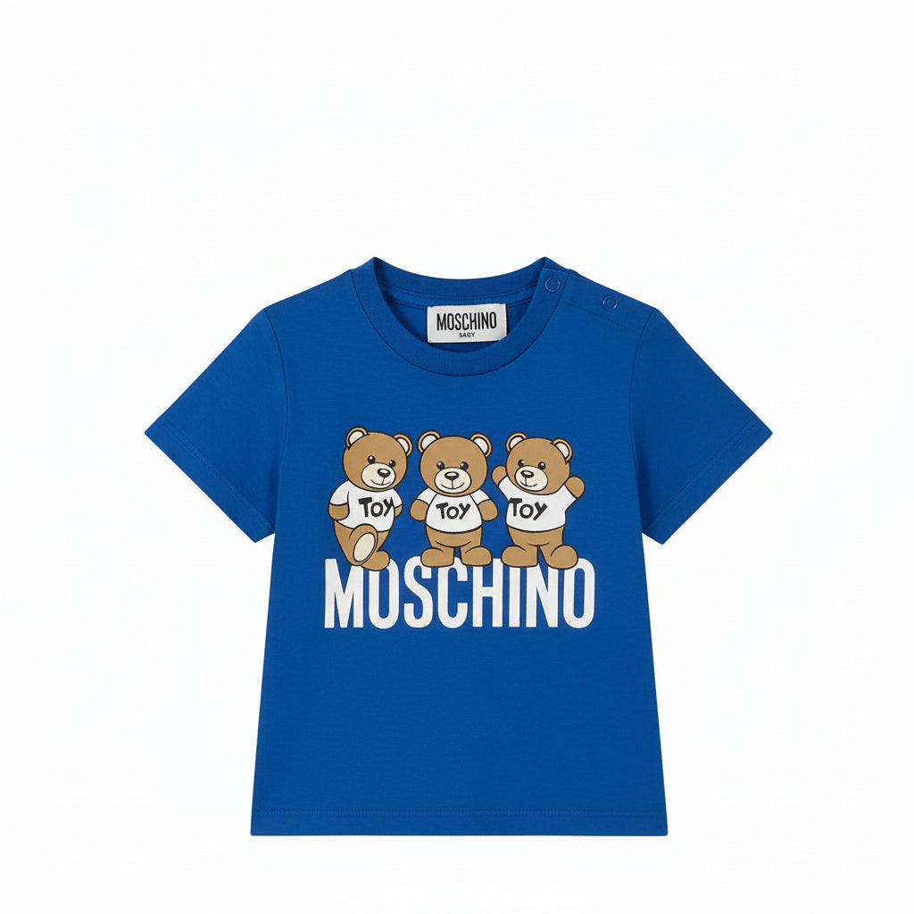 Moschino Kids Toddler's Triple Teddy Bears Logo T-Shirt