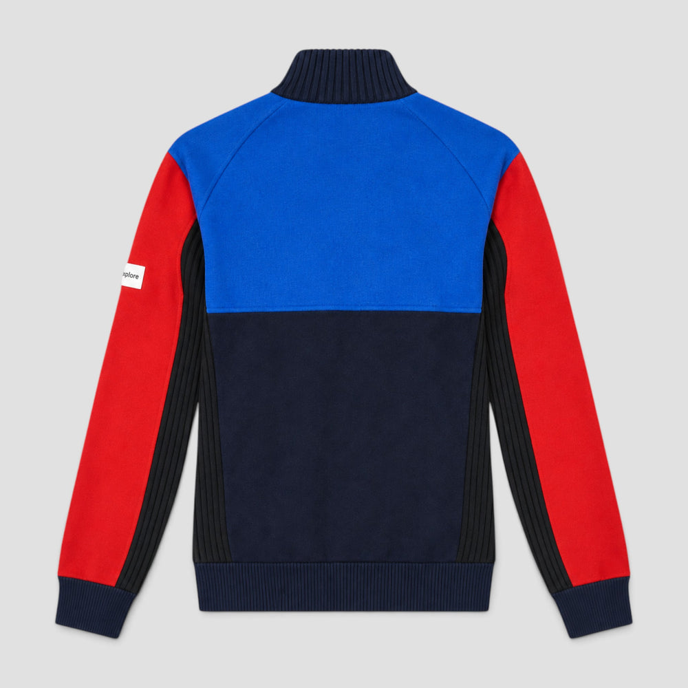 Kenzo Men's Color Block Wool Full-Zip Cardigan Sweater