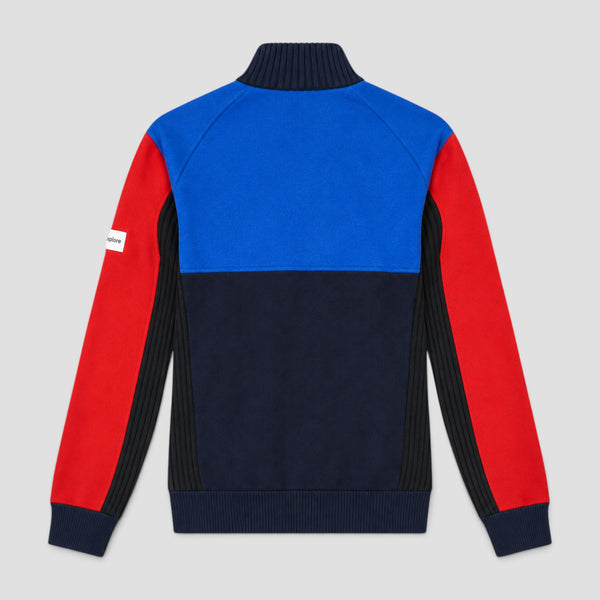 Kenzo Men's Color Block Wool Full-Zip Cardigan Sweater