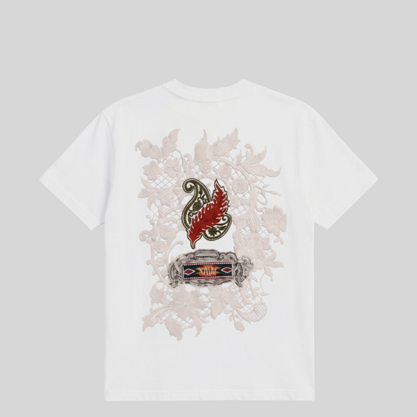Blanc Kanvas 'Jacobean Paisley' Oversized T-Shirt