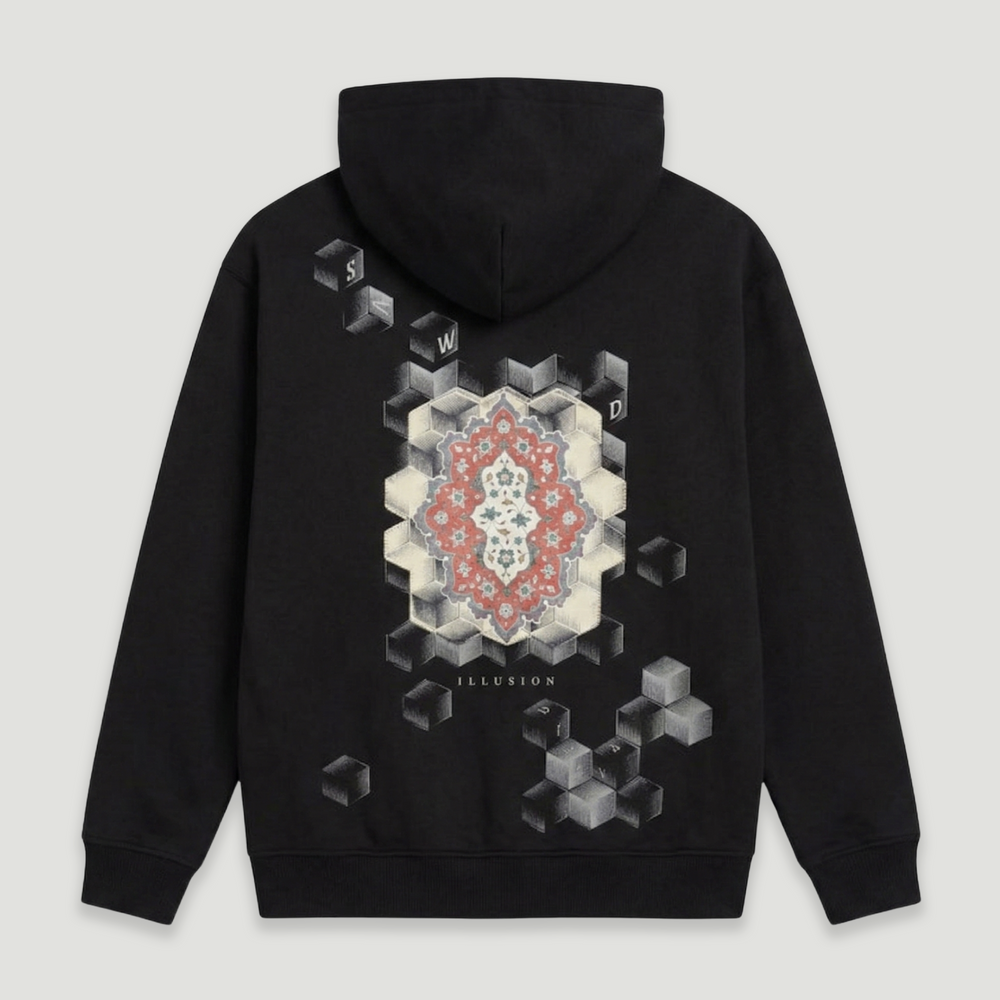 Hidden Treasures 'Dimensional Illusions' Oversize Hoodie Sweatshirt