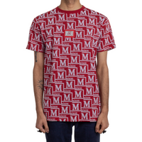 MDB Couture Men's Monogram Woven T-shirt - Red